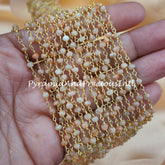 Natural Sunstone Rosary Chain, Beads Chain, Body Chain, Jewelry Making Chain, Women Chain, Necklace Chain – SELLING BY FOOT